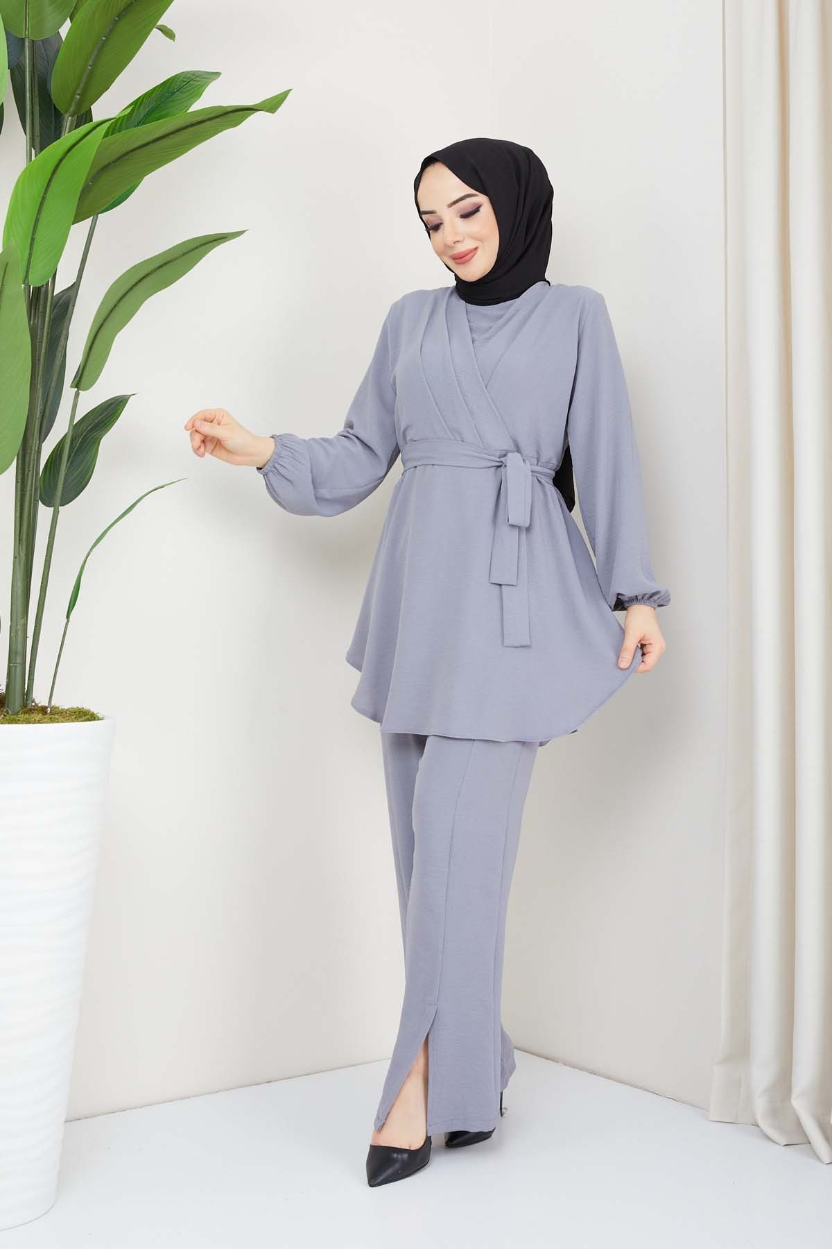 Kruvaze Takım - Gri