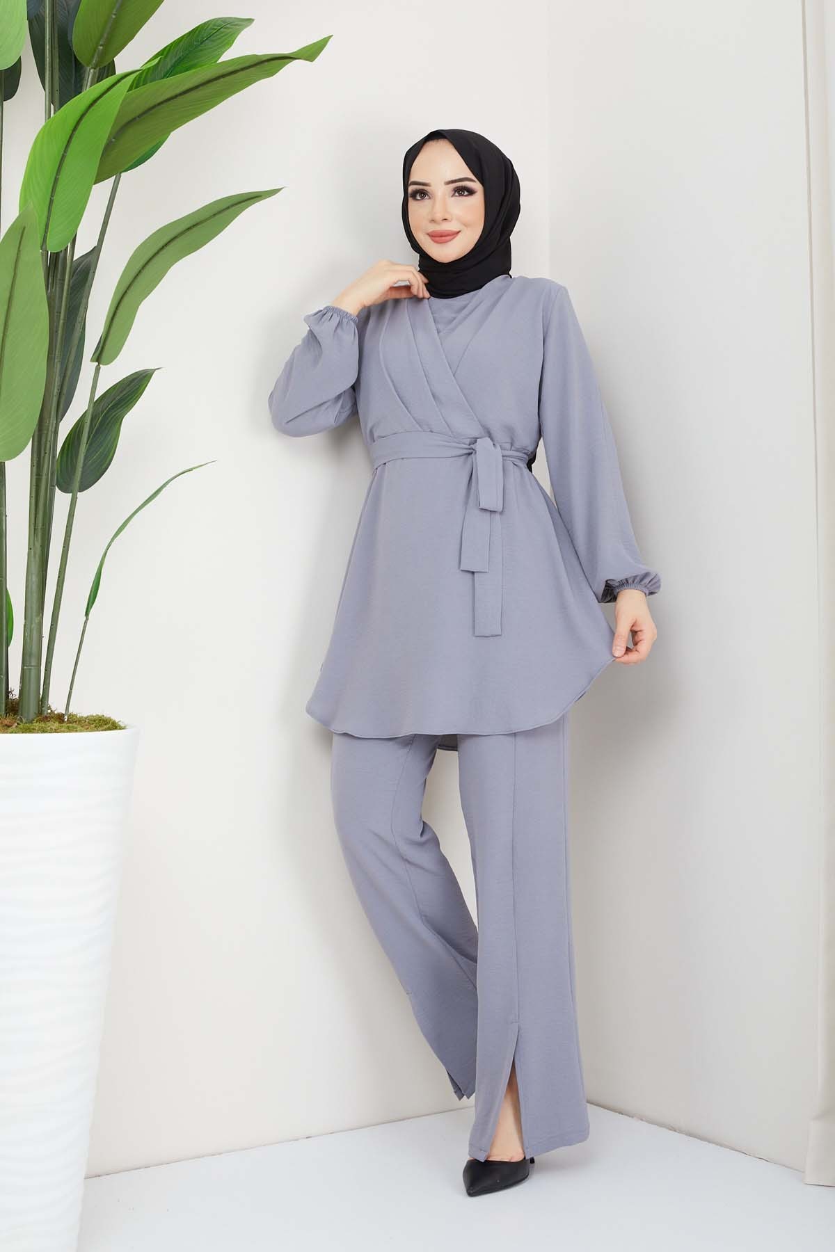 Kruvaze Takım - Gri