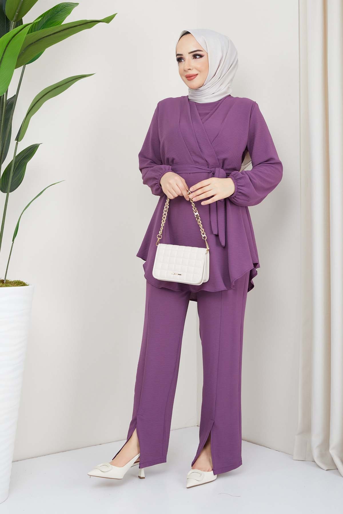 Kruvaze Takım - Lila