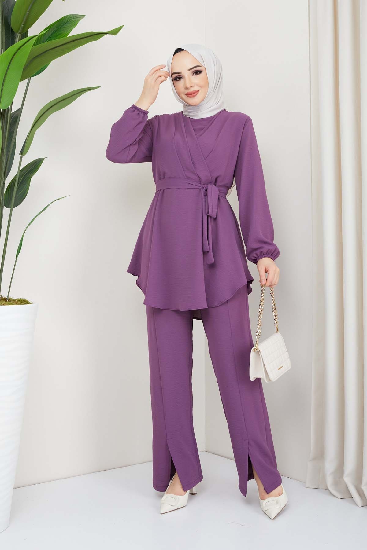 Kruvaze Takım - Lila