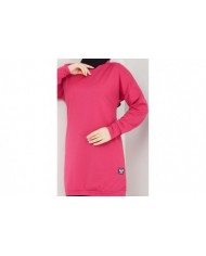 Aksesuarlı Tunik - Fuşya