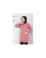 Aksesuarlı Tunik - Gül Kurusu