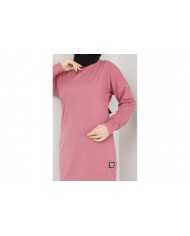 Aksesuarlı Tunik - Gül Kurusu