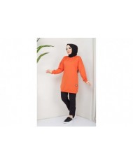 Aksesuarlı Tunik - Oranj