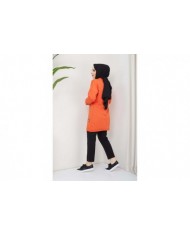Aksesuarlı Tunik - Oranj