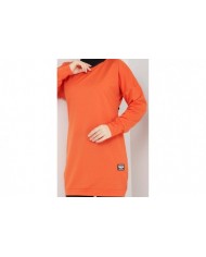 Aksesuarlı Tunik - Oranj