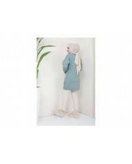 Nergis Tesettür Tünik - Mint Yeşil