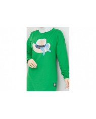 Menekşe Tesettür Tunik -Benetto Yeşil