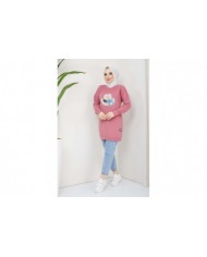 Menekşe Tesettür Tunik - Gül Kurusu