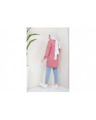 Menekşe Tesettür Tunik - Gül Kurusu