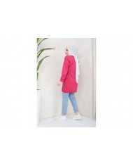 Menekşe Tesettür Tunik- Fuşya