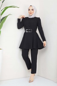 Aycan Tesettür Takım - Siyah