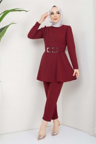 Aycan Tesettür Takım - Bordo
