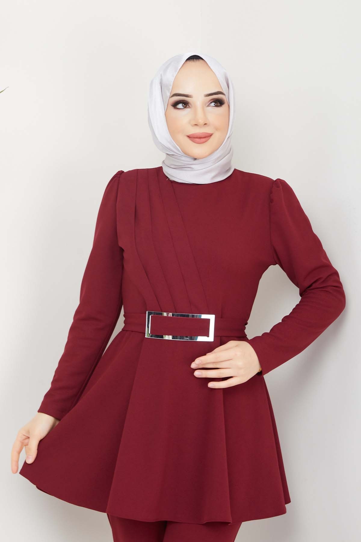 Aycan Tesettür Takım - Bordo