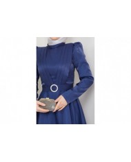 Alisa Tesettür Abiye -Lacivert