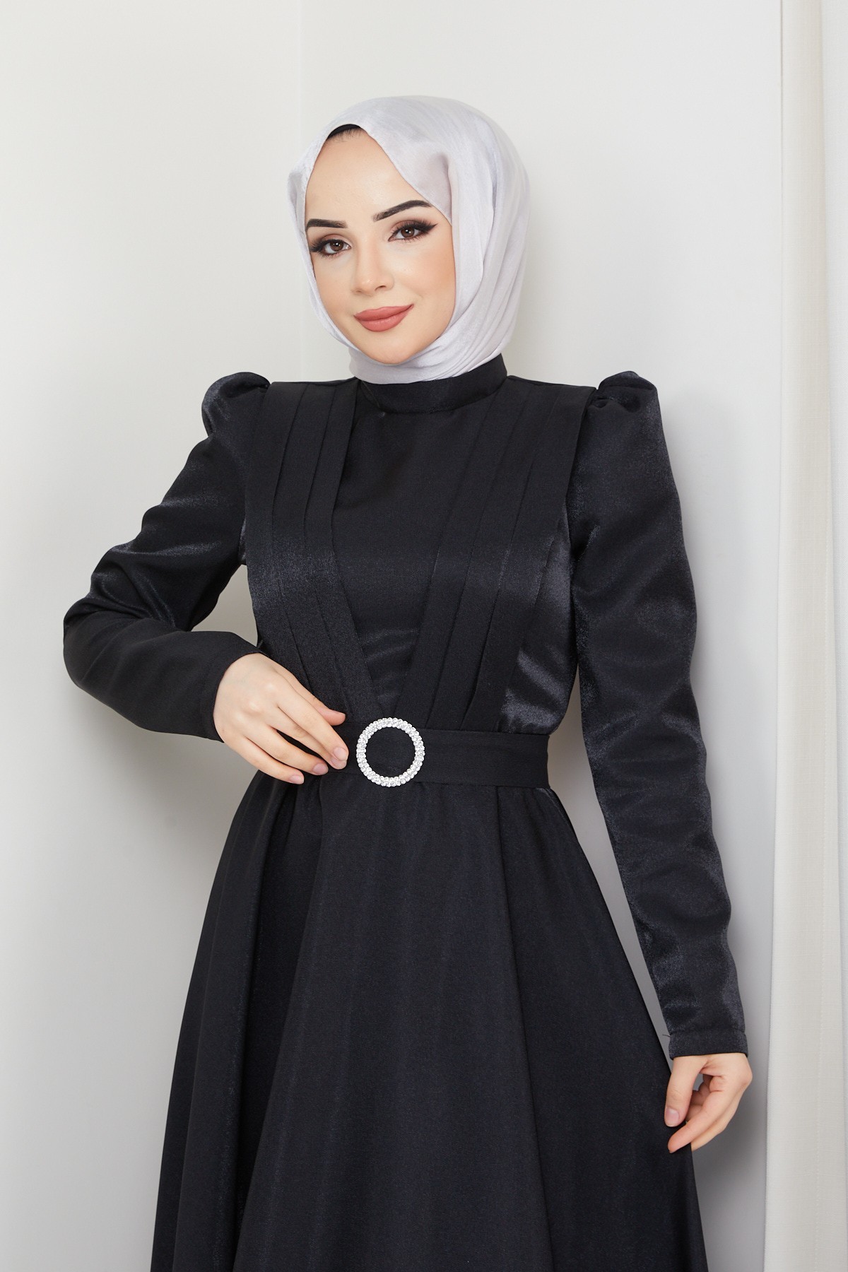 Alisa Tesettür Abiye - Siyah