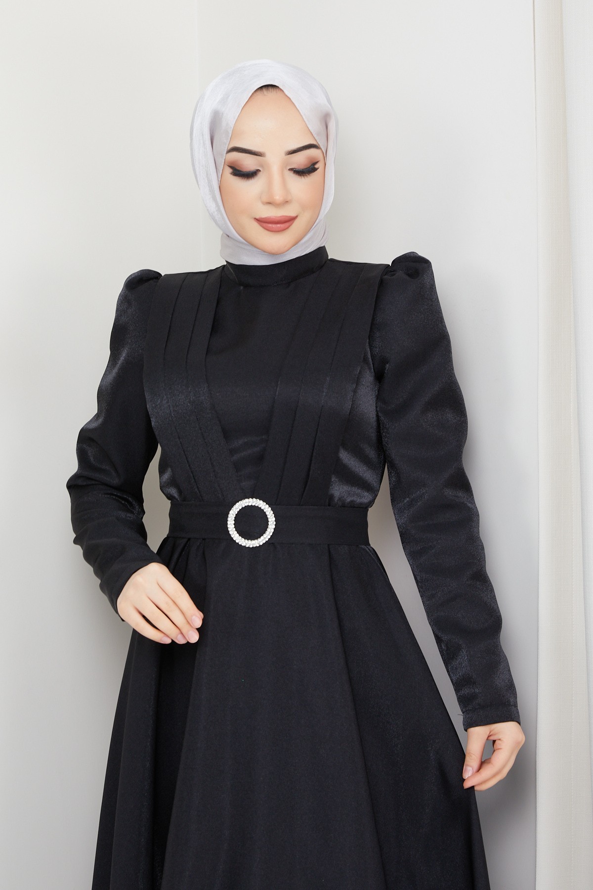 Alisa Tesettür Abiye - Siyah