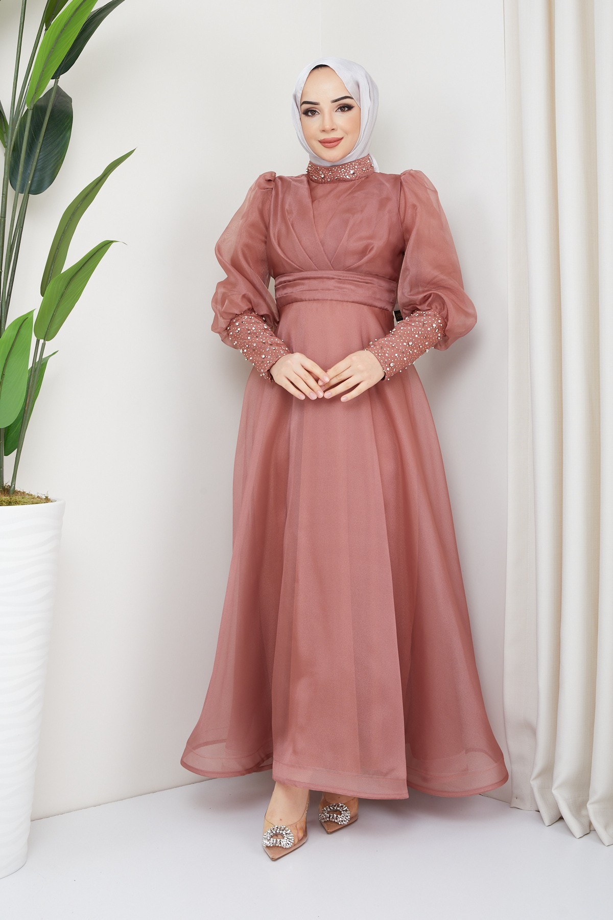 Beren Tesettür Abiye - Soğan