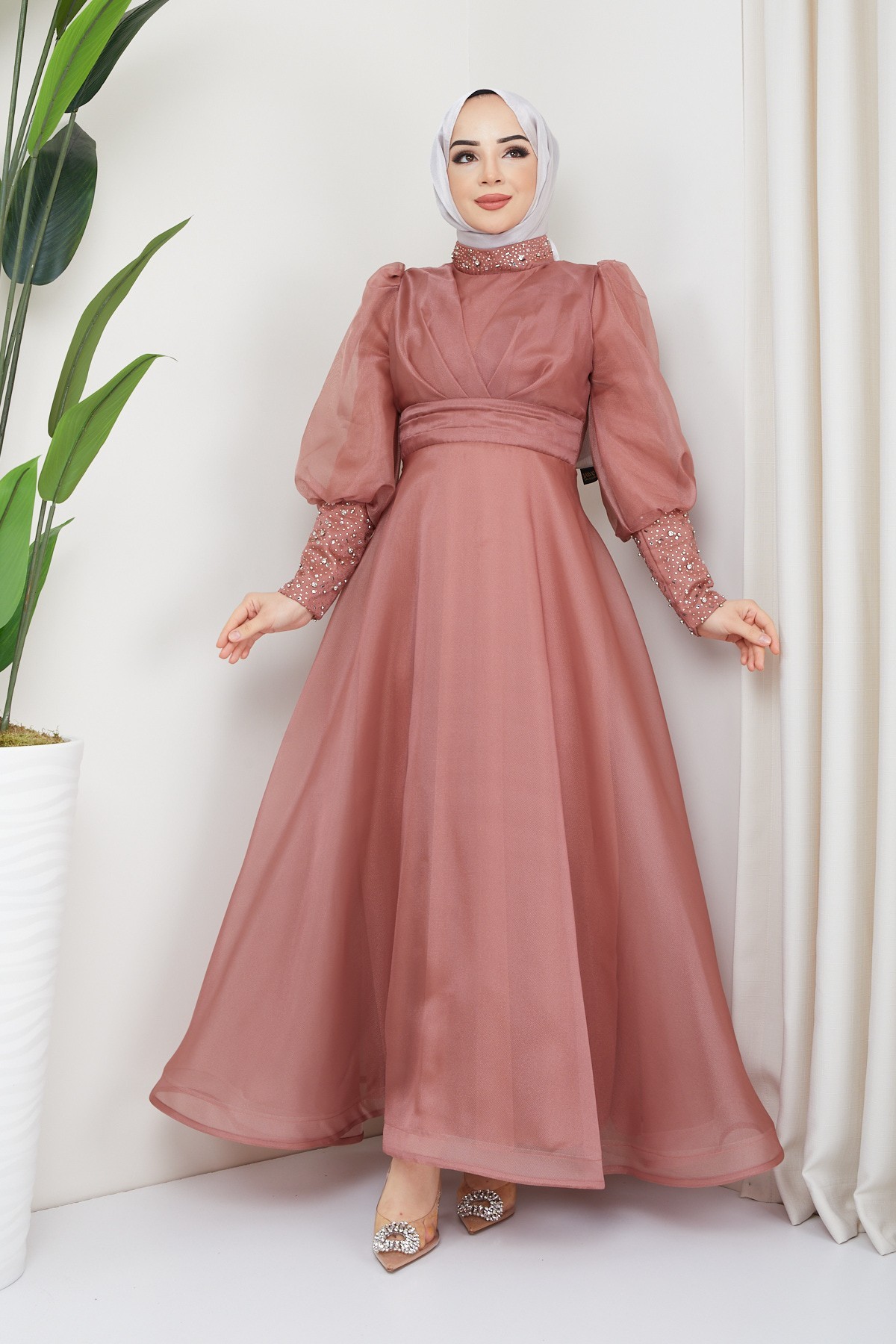 Beren Tesettür Abiye - Soğan