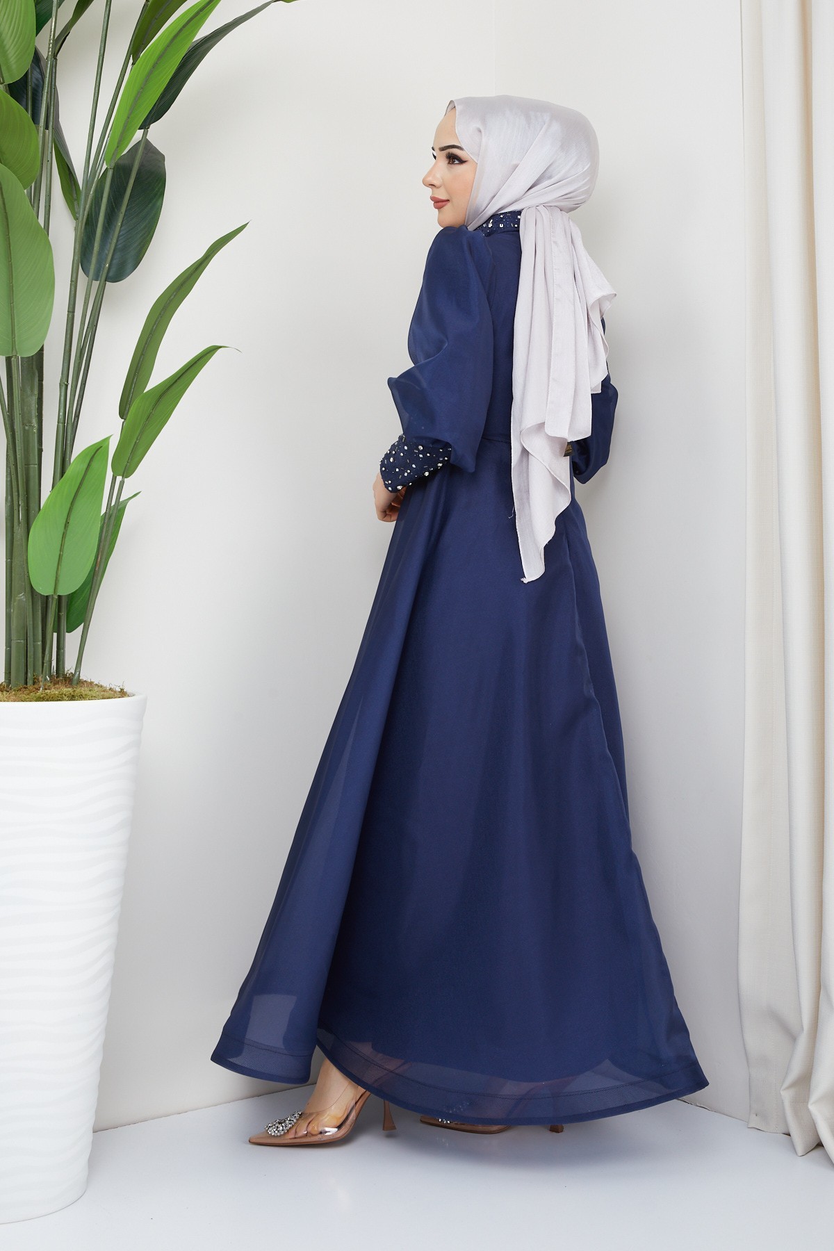 Beren Tesettür Abiye - Lacivert