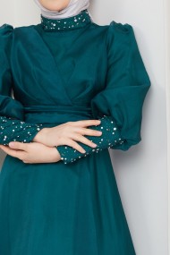 Beren Tesettür Abiye - Yeşil