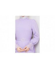 Çitlembik Tesettür Abiye - Lila