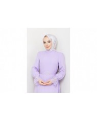 Çitlembik Tesettür Abiye - Lila
