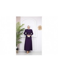 Kelebek Krep Elbise - MOR