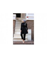 Ulyana Taşlı Takım - Siyah