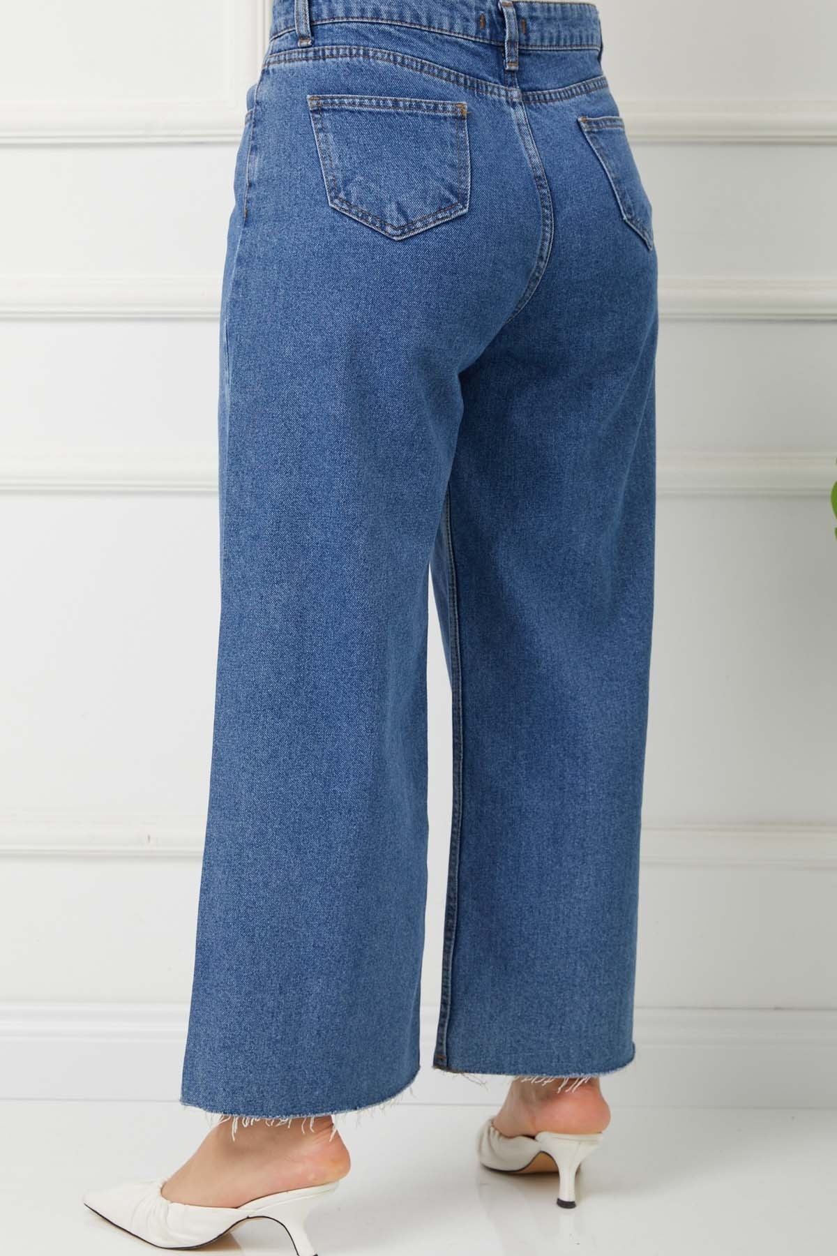 Geniş Paça Kot Pantolon