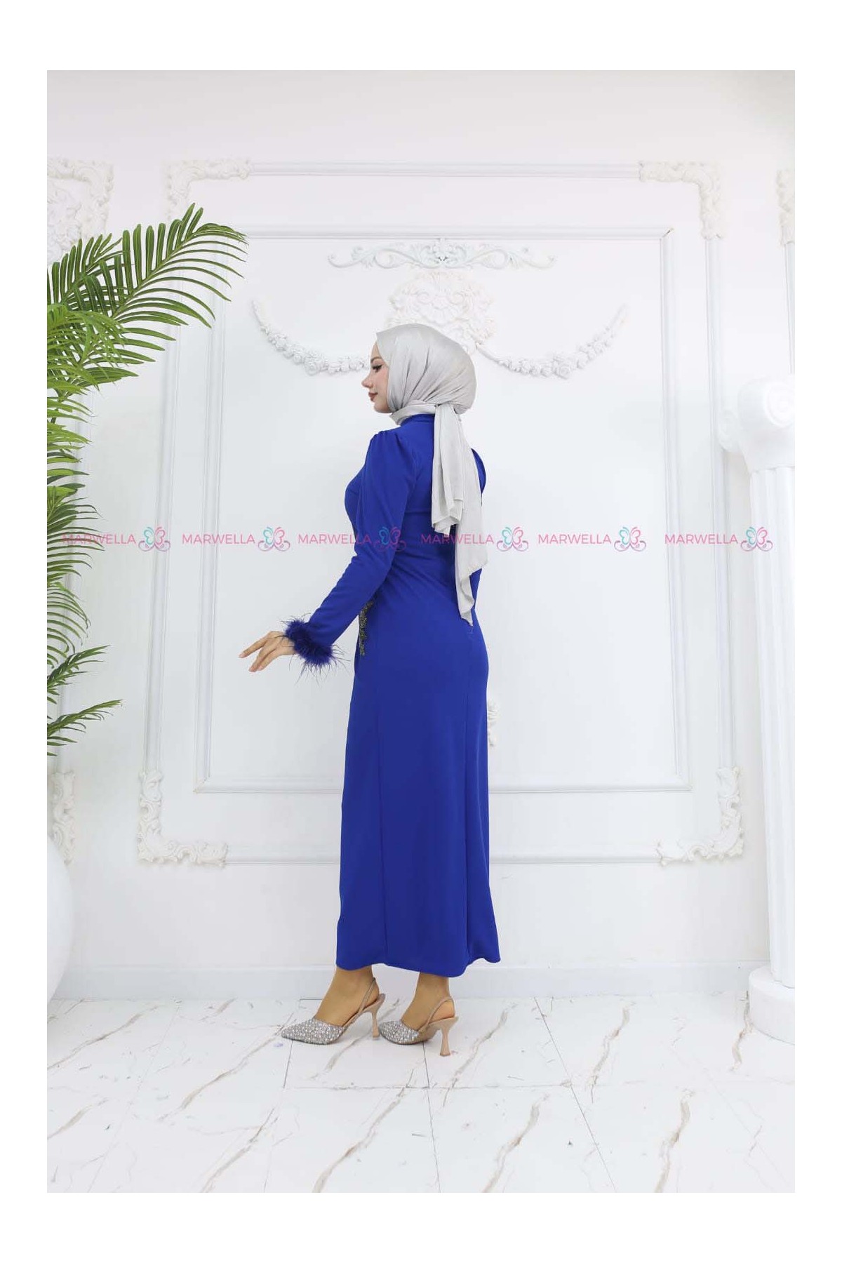 Zerrin Tesettür Abiye - Saks